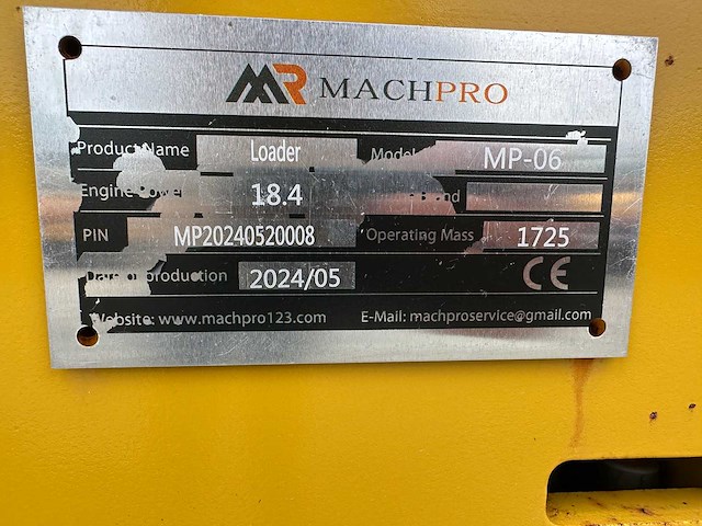 Machpro - 2024 - mp-06 - wiellader - afbeelding 24 van  24