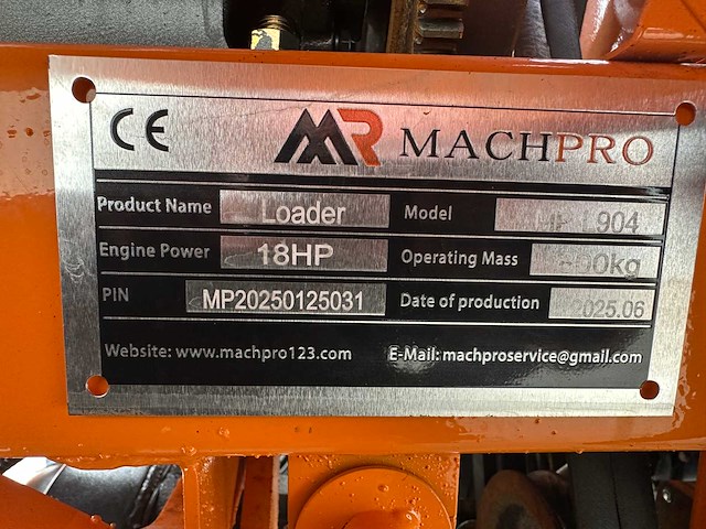 Machpro - 2025 - mp - l904 - wiellader - afbeelding 18 van  24