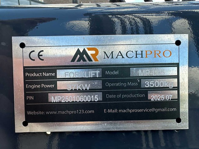 Machpro - 2025 - mp-l35 - vorkheftruck - afbeelding 29 van  35