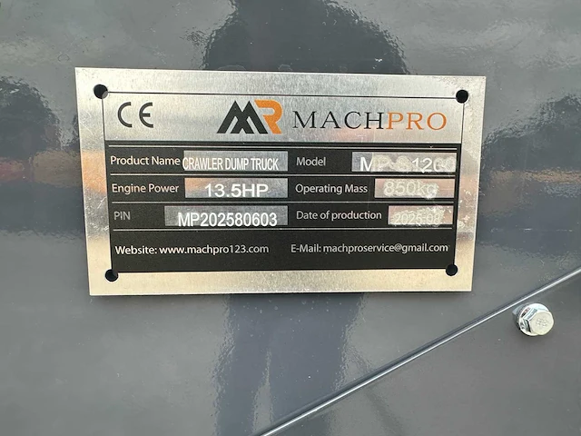 Machpro - 2025 - mp-s1200 - rupsdumper - afbeelding 17 van  26