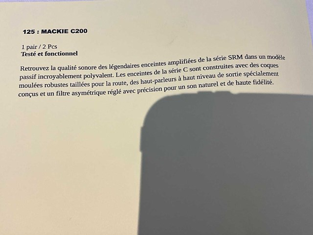 Mackie c200 luidspreker (2x) - afbeelding 5 van  5