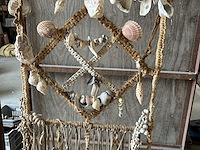 Macrame kunstwerk getekend aliwo - afbeelding 2 van  4