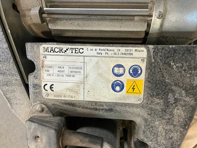 Macrotec nk8 vloerschuurmachine voor houten parket - afbeelding 6 van  6