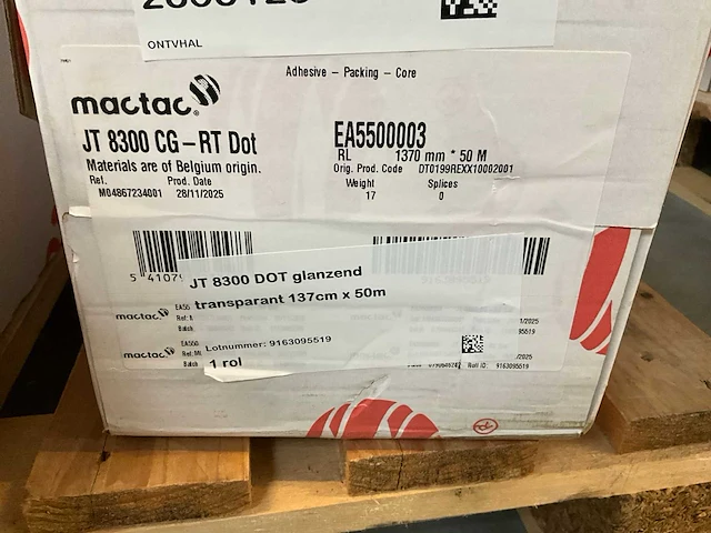 Mactac jt 8300 wm/cg-rt dot soft calendered monomeric pvc film (6x) - afbeelding 6 van  7