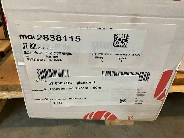 Mactac jt 8300 wm/cg-rt dot soft calendered monomeric pvc film (6x) - afbeelding 7 van  7