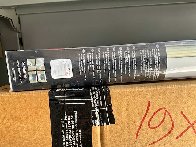 Madeco kit voor de confectie van een vouwgordijn 80 x 250 cm hoog (35x) - afbeelding 3 van  4
