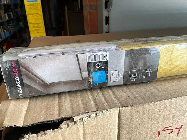 Madeco lichtdoorlatend rolgordijn (b x h) 200 x 180 cm geel (16x) - afbeelding 2 van  5