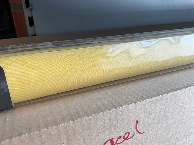 Madeco lichtdoorlatend rolgordijn (b x h) 200 x 180 cm geel (16x) - afbeelding 3 van  5