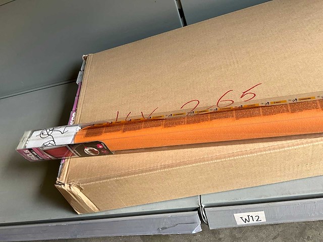 Madeco mini roll rolgordijn lichtdoorlatend 80,5 x 150 cm hoog oranje (16x) - afbeelding 1 van  1