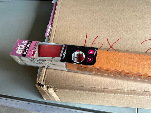 Madeco mini roll rolgordijn lichtdoorlatend 80,5 x 150 cm hoog oranje (16x) - afbeelding 4 van  5