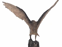 Madeleine van der knoop (1953), the falcon, n° 3/6, cold-painted bronze, 71 x 78 cm. (27.94 x 30.71 in.) - afbeelding 5 van  10