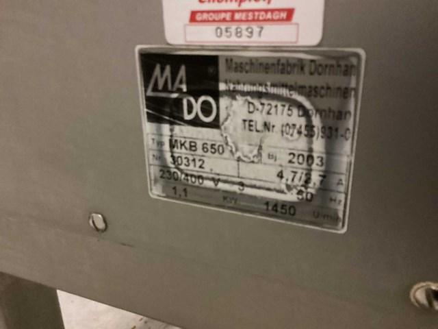 Mado mkb650 vleeszaagmachine - afbeelding 3 van  3
