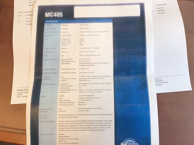 Maena mc450c fokkraan - afbeelding 27 van  27