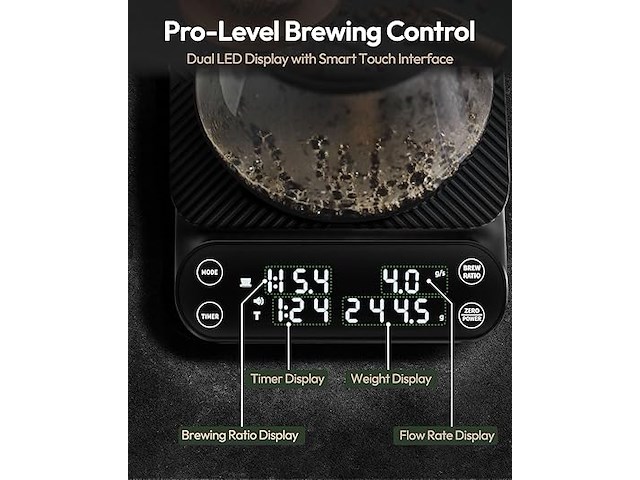 Maestri house koffieweegschaal met timer - afbeelding 7 van  7