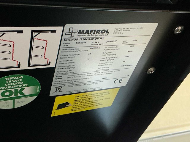 Mafirol cronus 1920-1450 koelvitrine - afbeelding 7 van  8