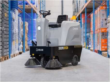 Magazijninventaris, machines, reinigingsmachines & intern transport