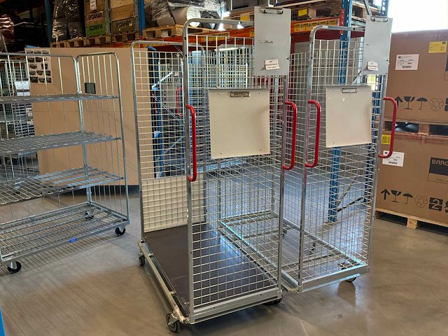 Magazijnkar (4x) - afbeelding 1 van  6