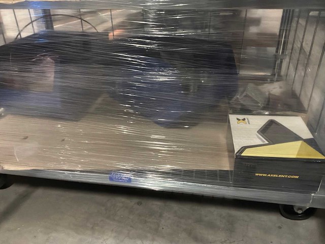 Magazijnkarren met onderdelen voor rolbruggen (3x) - afbeelding 9 van  12