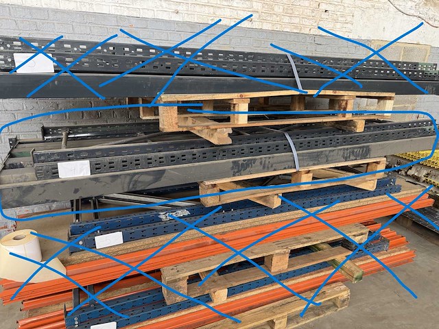 Magazijnplanken, minirek (lot 4) wandplanken - afbeelding 4 van  4