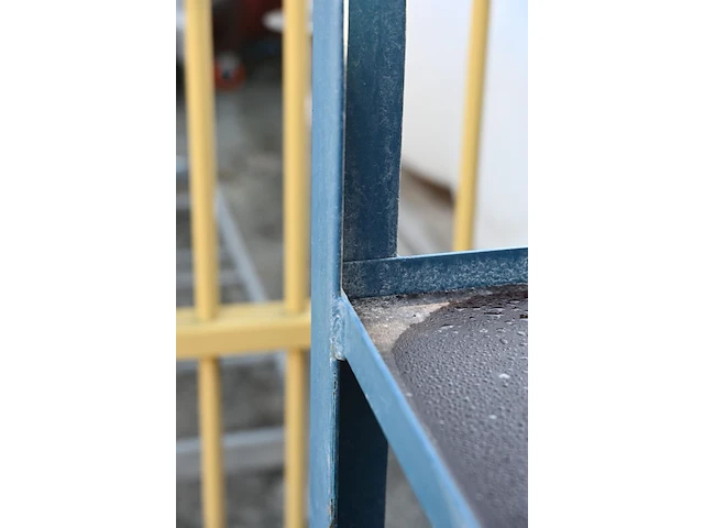 Magazijnrek blauw metaal - afbeelding 2 van  2