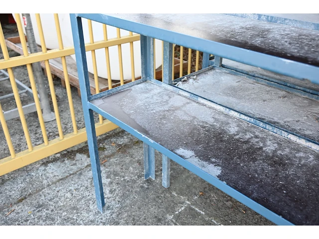 Magazijnrek blauw metaal - afbeelding 3 van  3