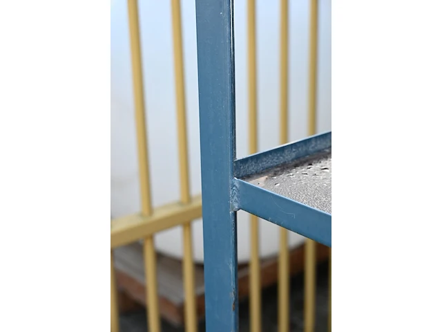 Magazijnrek blauw metaal - afbeelding 2 van  2