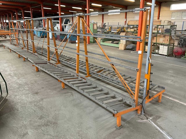 Magazijnstelling met rollenbaan (6x) - afbeelding 1 van  2