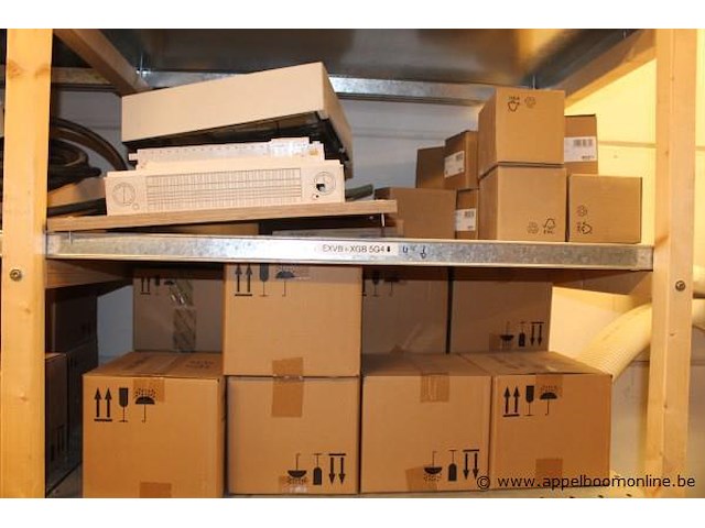 Magazijnstellingen (opslagrekken) – onbekend merk + diverse onderdelen - afbeelding 6 van  7