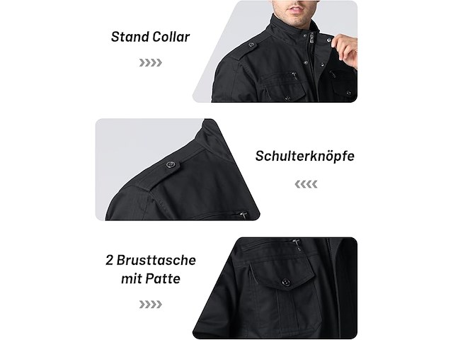 Magcomsen casual jas (small) - afbeelding 3 van  5