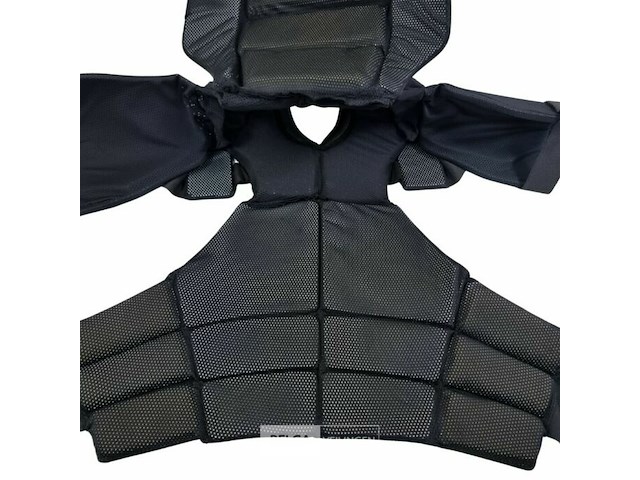Magforce riot gear slagwerend covert vest met bovenarm beschermers, zwart - afbeelding 4 van  5