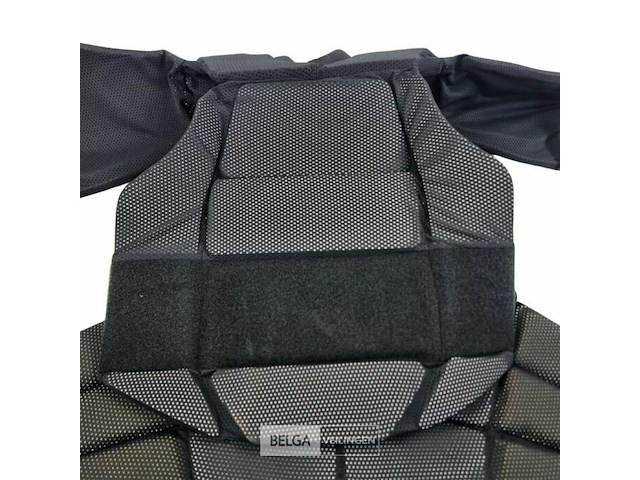 Magforce riot gear slagwerend covert vest met bovenarm beschermers, zwart - afbeelding 5 van  5