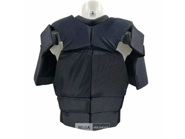 Magforce riot gear slagwerend covert vest met bovenarm beschermers, zwart - afbeelding 2 van  5