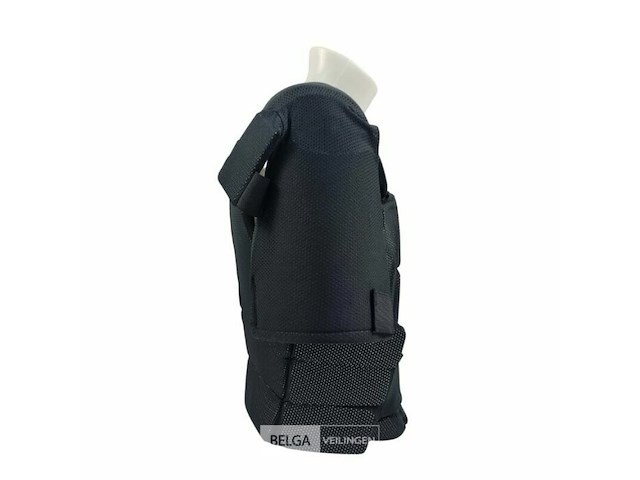 Magforce riot gear slagwerend covert vest met bovenarm beschermers, zwart - afbeelding 3 van  5