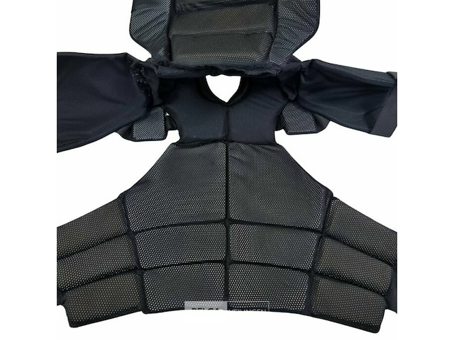 Magforce riot gear slagwerend covert vest met bovenarm beschermers, zwart - afbeelding 4 van  5