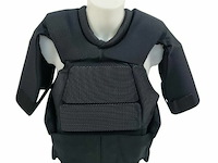 Magforce riot gear slagwerend covert vest met bovenarm beschermers, zwart - afbeelding 1 van  5