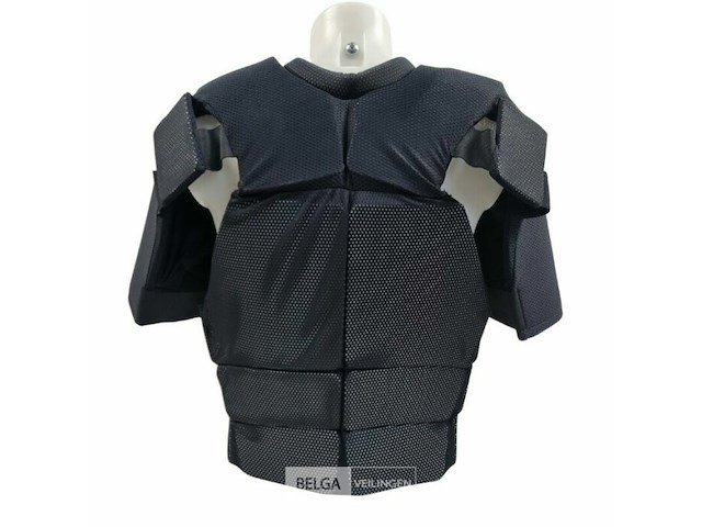 Magforce riot gear slagwerend covert vest met bovenarm beschermers, zwart - afbeelding 2 van  5