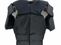 Magforce riot gear slagwerend covert vest met bovenarm beschermers, zwart - afbeelding 2 van  5