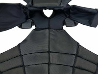 Magforce riot gear slagwerend covert vest met bovenarm beschermers, zwart - afbeelding 4 van  5