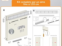 Magical 1200 onzichtbare externe rail voor wandschuifdeur - afbeelding 3 van  5