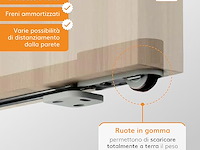 Magical 1200 onzichtbare externe rail voor wandschuifdeur - afbeelding 4 van  5