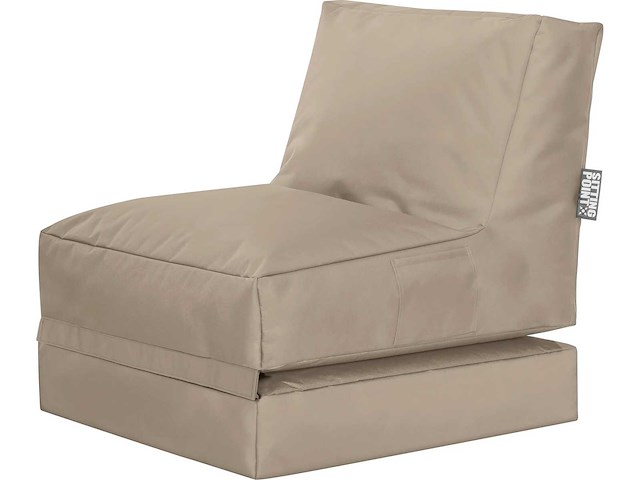 Magma heimtex pouf scuba twist, kaki - afbeelding 1 van  7