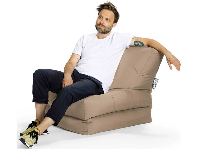 Magma heimtex pouf scuba twist, kaki - afbeelding 6 van  7