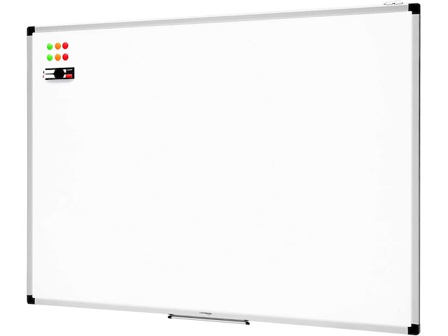 Magnetisch whiteboard met penbak, droog wissen 120 x 90 - afbeelding 2 van  5