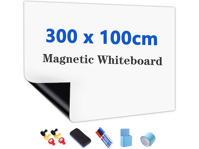 Magnetisch whiteboardsticker 300x100 cm (x7) - afbeelding 1 van  8