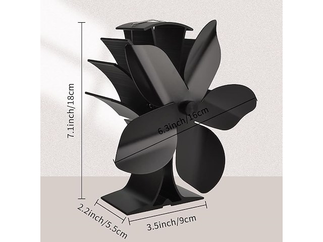 Magnetische haardventilator - afbeelding 4 van  4