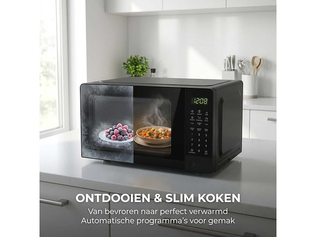 Magnetron 20l - solo magnetron 1100w zwart (5x) - afbeelding 7 van  7