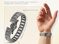 Magnetrx® magnetische armbanden voor mannen - afbeelding 5 van  6
