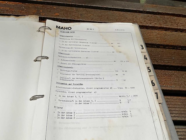 Maho - mh600t - cnc freesmachine - afbeelding 6 van  7