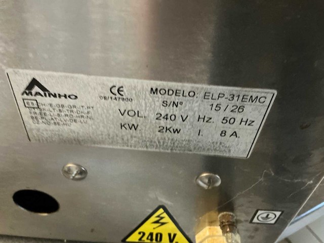 Mainho elp-31emc 15/26 grill- en bakplaat - afbeelding 3 van  4