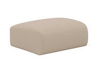 Maison céphy beige ribflufluwelen ottoman - afbeelding 3 van  7